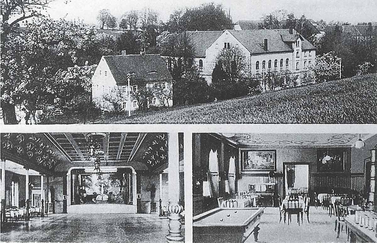 Gasthof Augustusberg, Nossen, Postkarte aus dem Jahr 1903