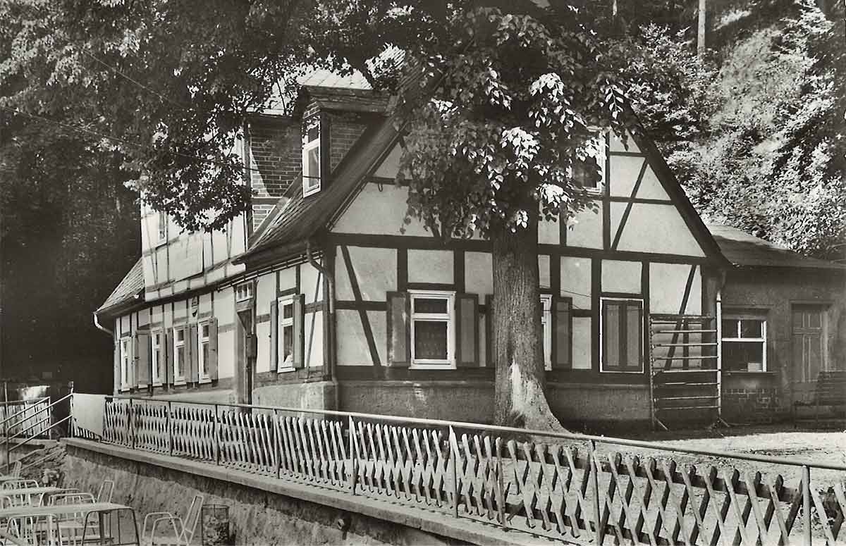 Huthaus, in Nossen, am 26.04.1979 abgebrannt
