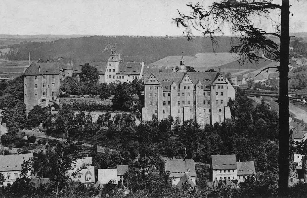 Schlossansicht, Nossen, Aufnahme um 1914, Privatarchiv